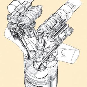 Cames de baixa rotação/alta rotação e duplo comando de válvula