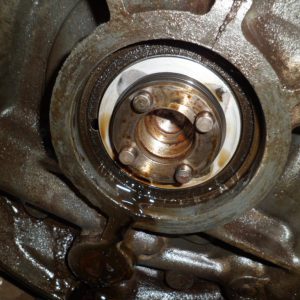 Retentor com vazamento