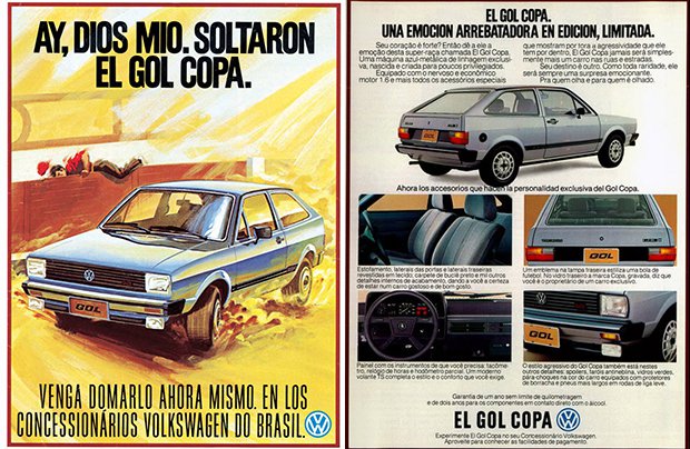 Propaganda do Gol Copa 82 Realizada Pela Volkswagen no Ano de 1982