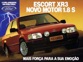Propaganda Escort XR3 com Motor 1.8