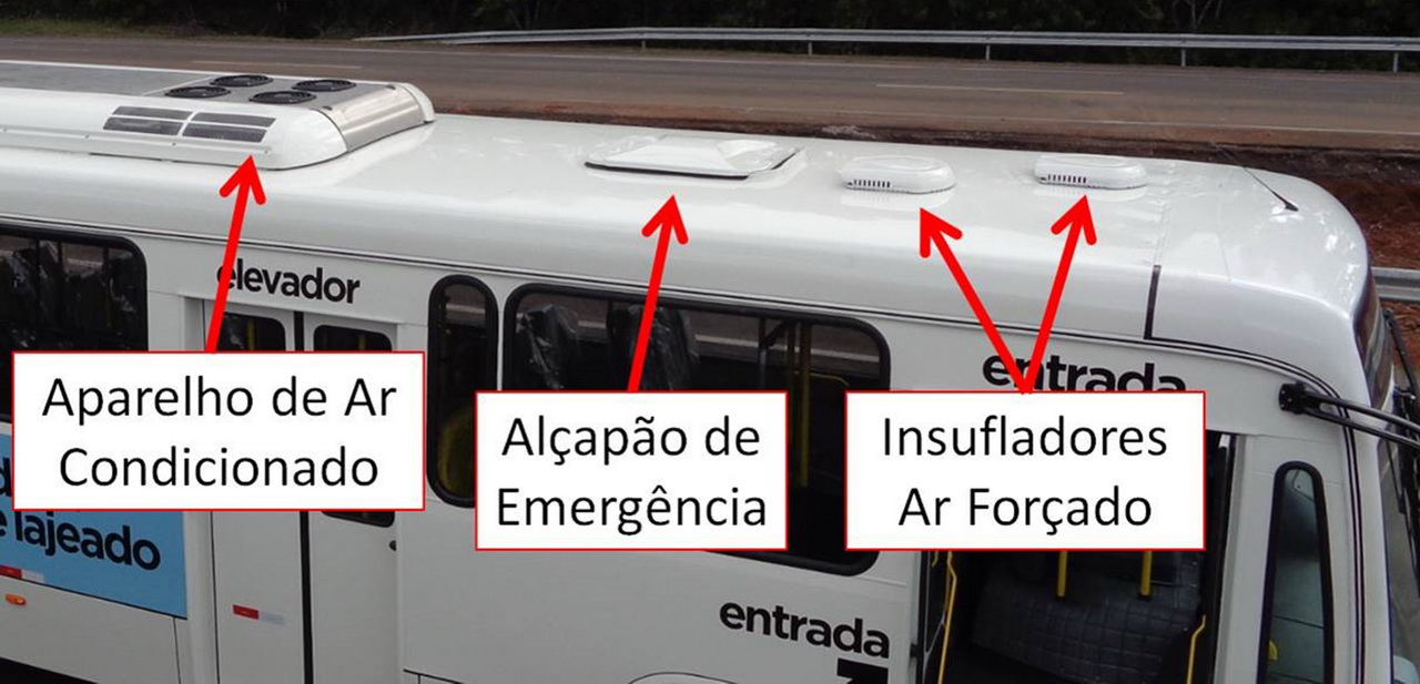 Renovação do ar em ônibus Marcopolo