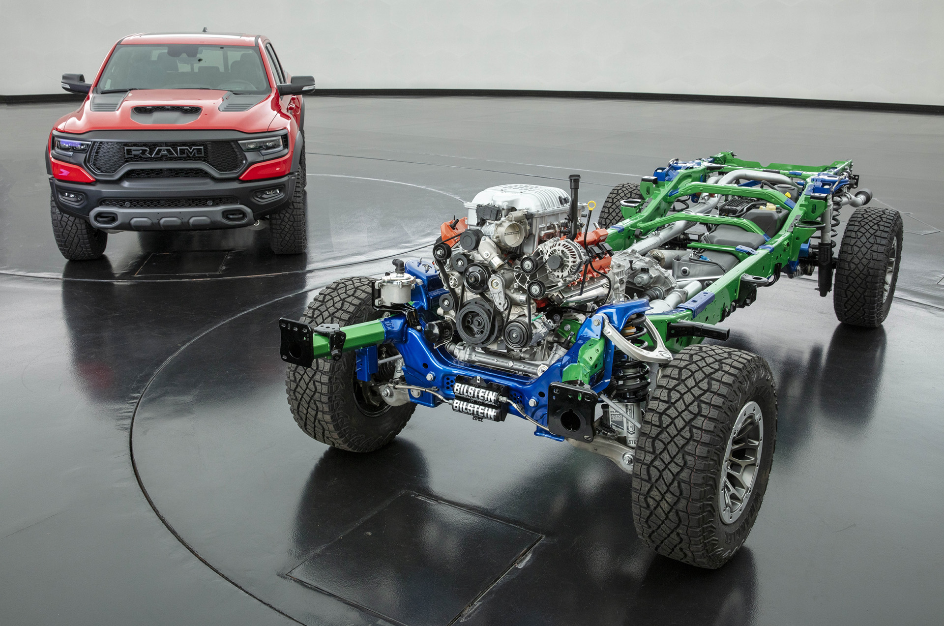 2021 Ram 1500 TRX and rolling chassis