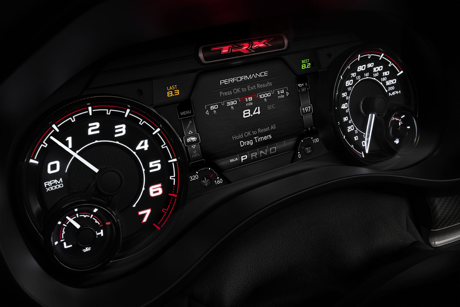 2021 Ram 1500 TRX performance timer