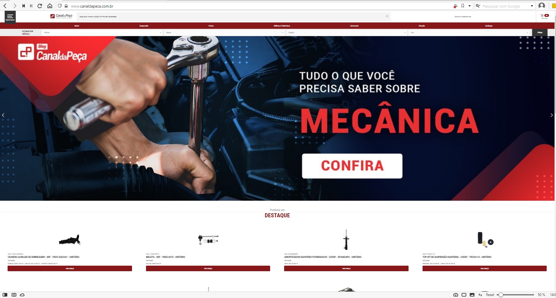 canal da peça é confiável