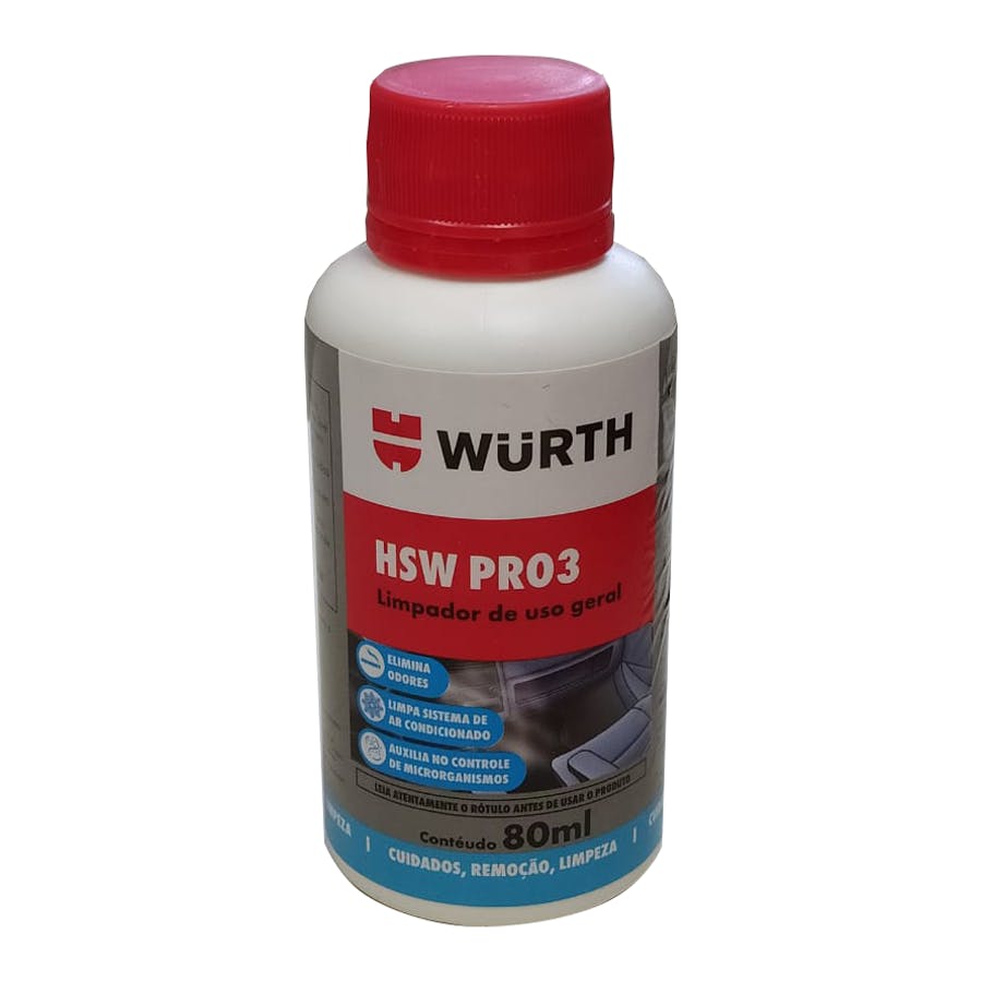 Limpador do Sistema de Ar Condicionado HSW PRO 3 80ml - Wurth - 0893764702 - Unitário