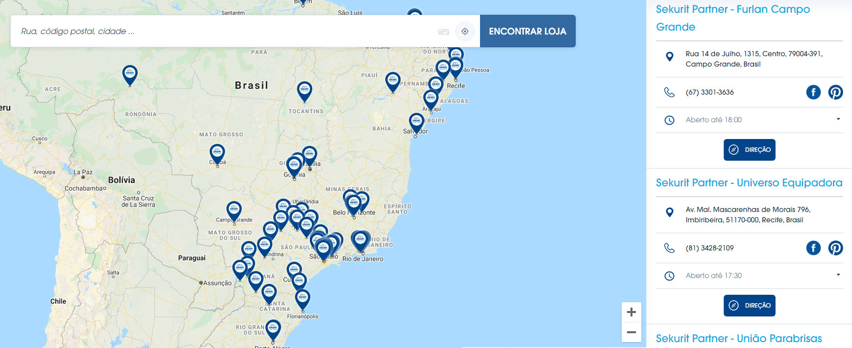 encontre uma loja de reposição de vidros automotivos
